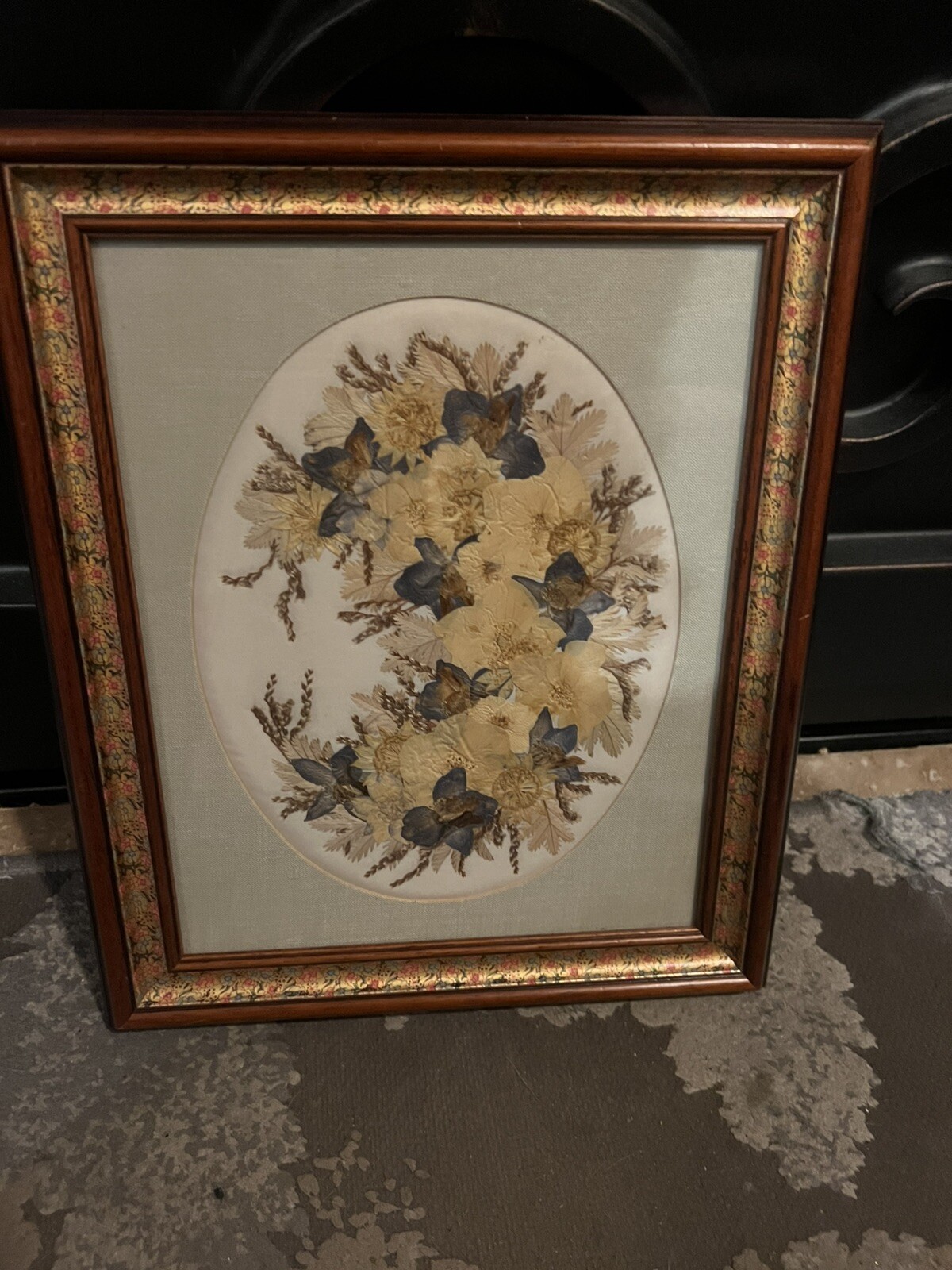 Joanna Sheer Pressed Flower Design Art Piece