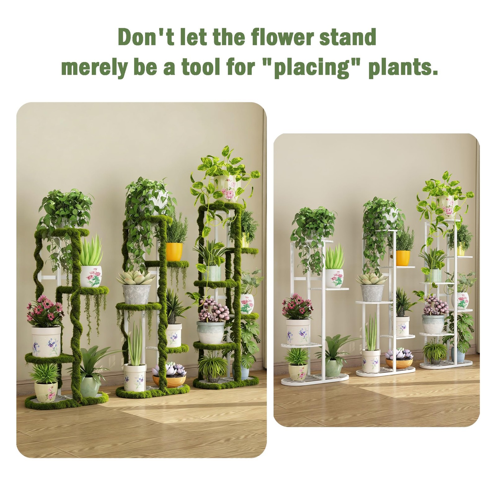196.85 inch Artificial Moss Vine and Rattan Decorative Flower Garland for Cra…