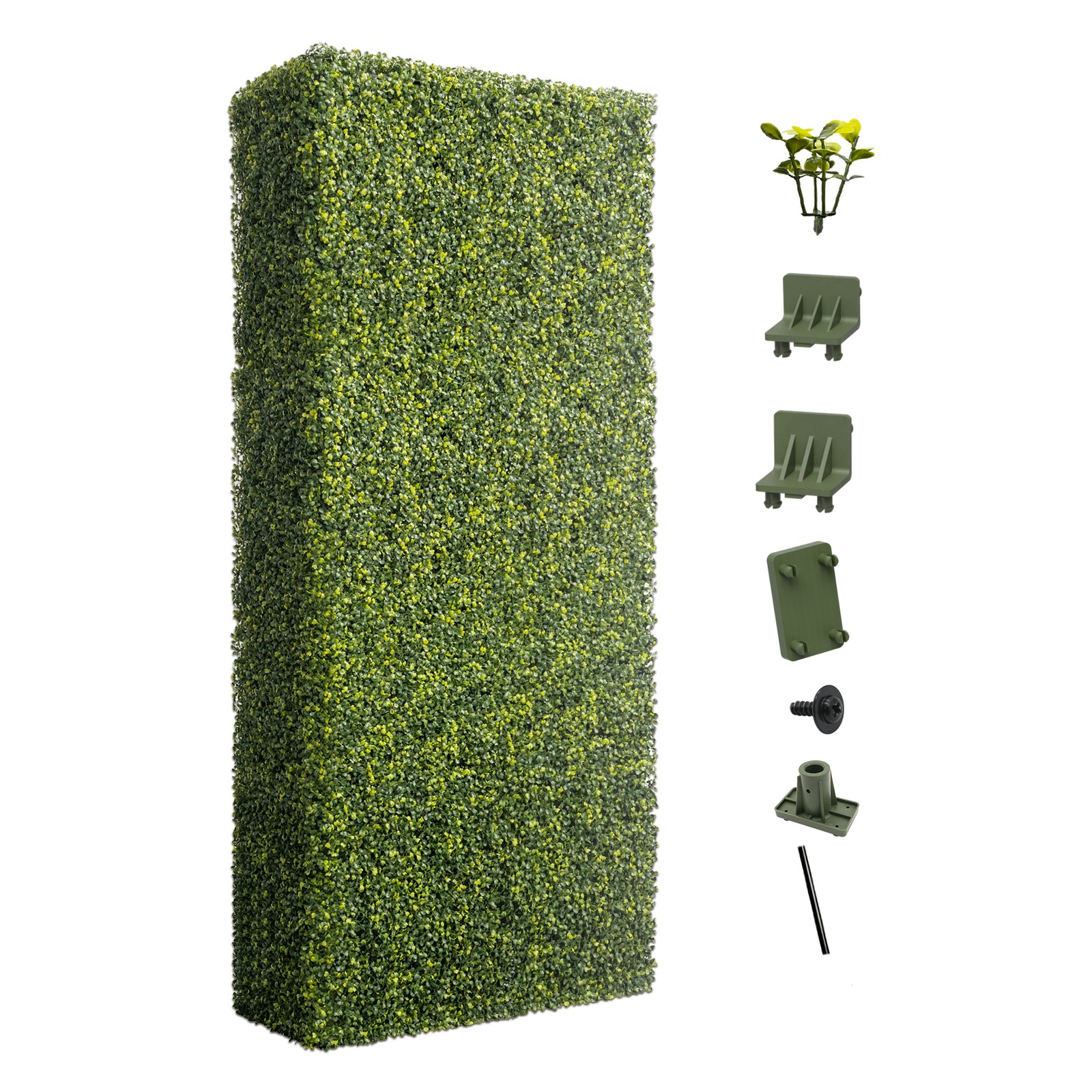 Artificial Boxwood Hedge Divider Wall with Faux Leaves for Party Wedding Home