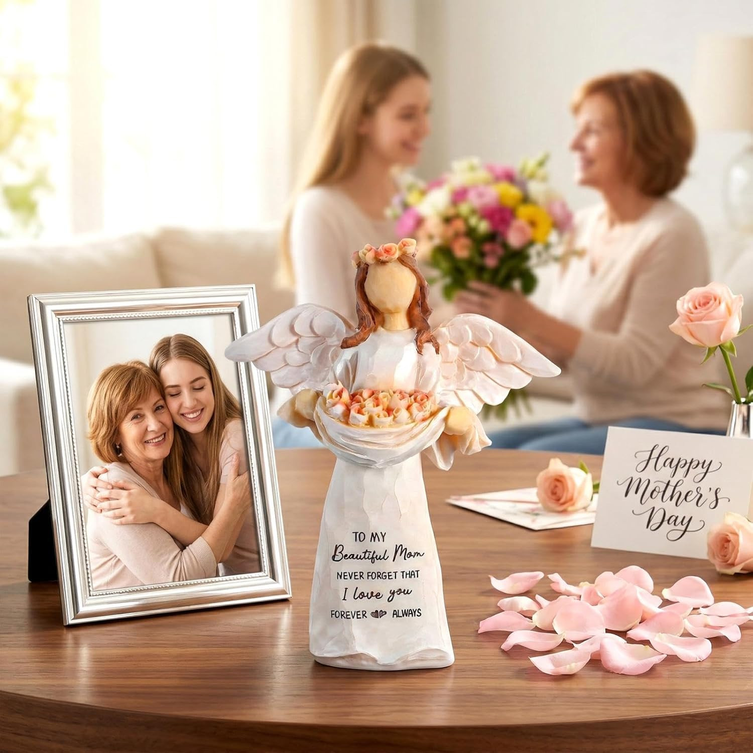 Gifts for Mom 5.12″ Angel Figurine – Sentimental Birthday & Mother’s Day Gift