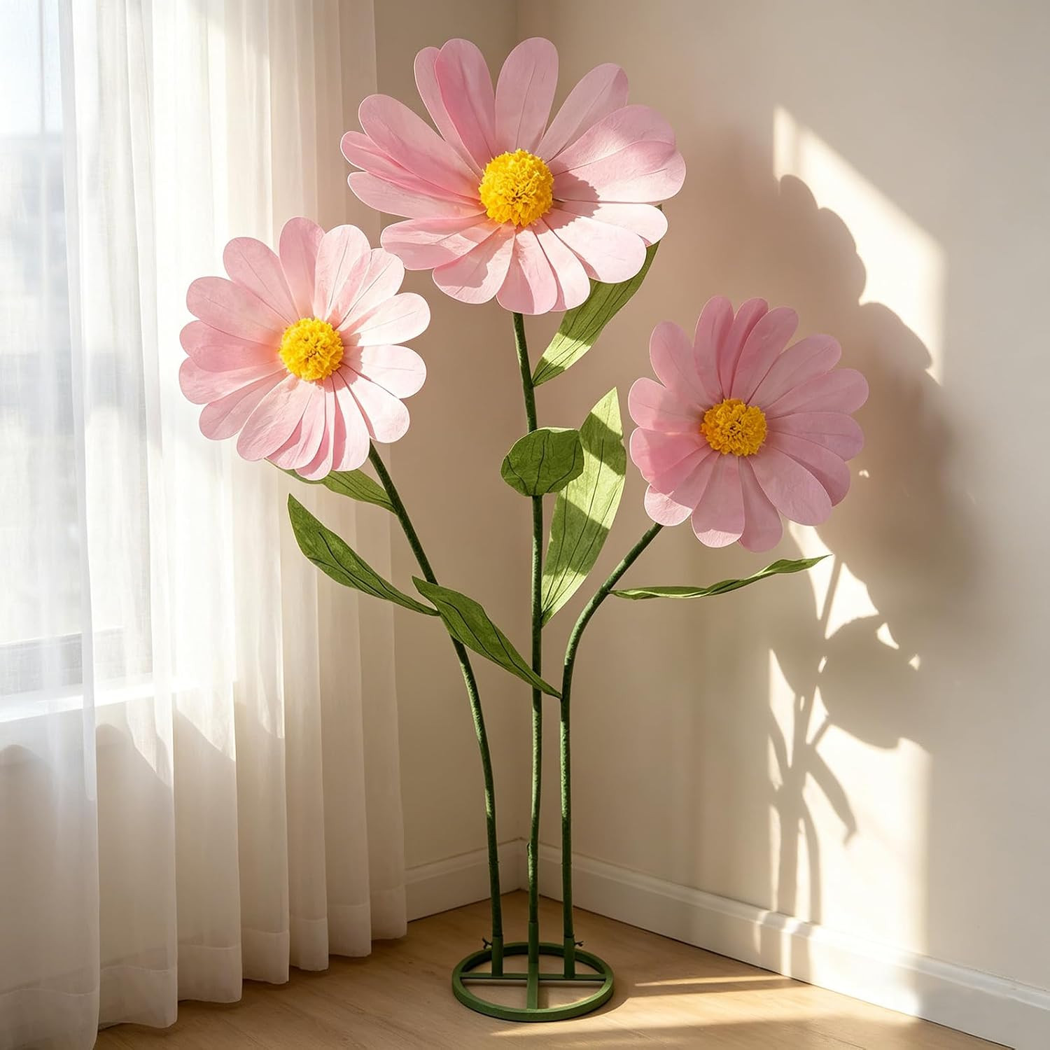 Giant Flowers for Decoration,Large Daisy Flowers Artificial,Big Paper Flower for