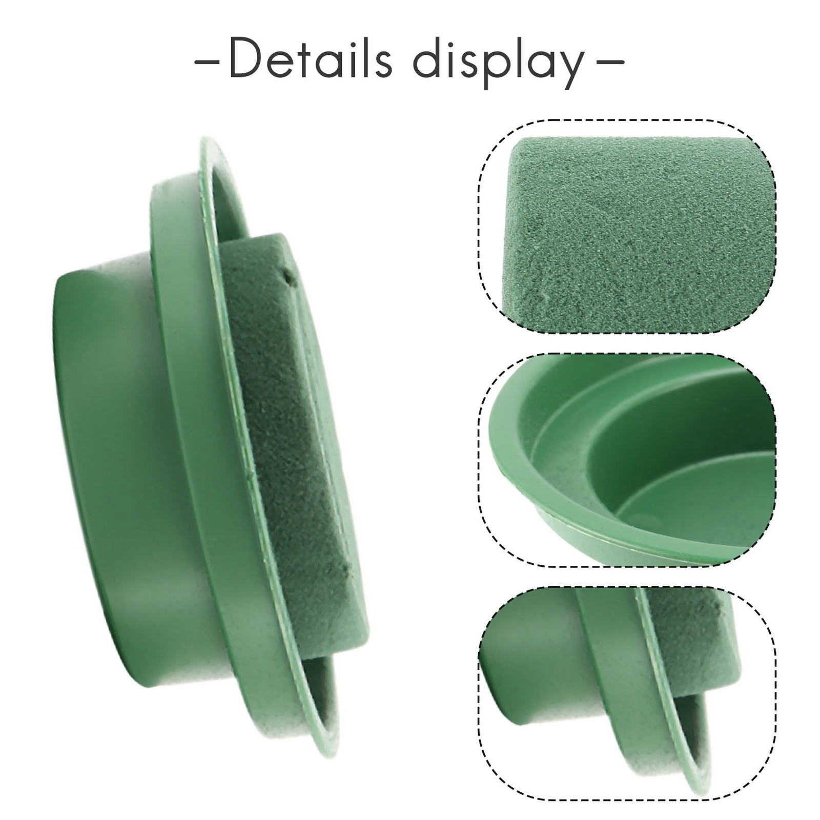 Flower Arrangement Kit – 6-Pack Round Floral Foam in Single Bowl for Table6154