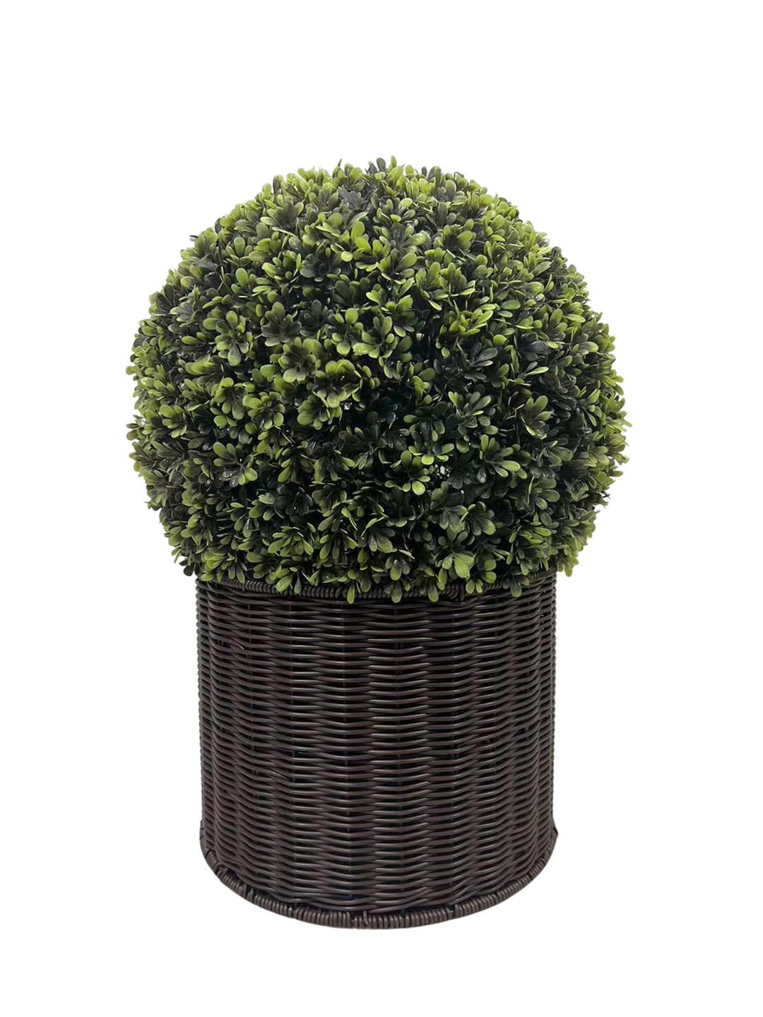 20 inch Artificial Faux Grass Spherical Ball Woven Pot Decoration Outdoor&Indoor