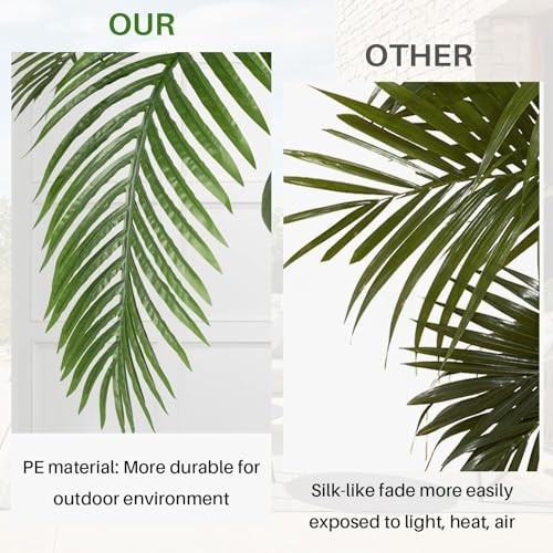 Large 5FT Artificial Phoenix Palm Tree – Faux Coconut Silk Tropical Plant for In