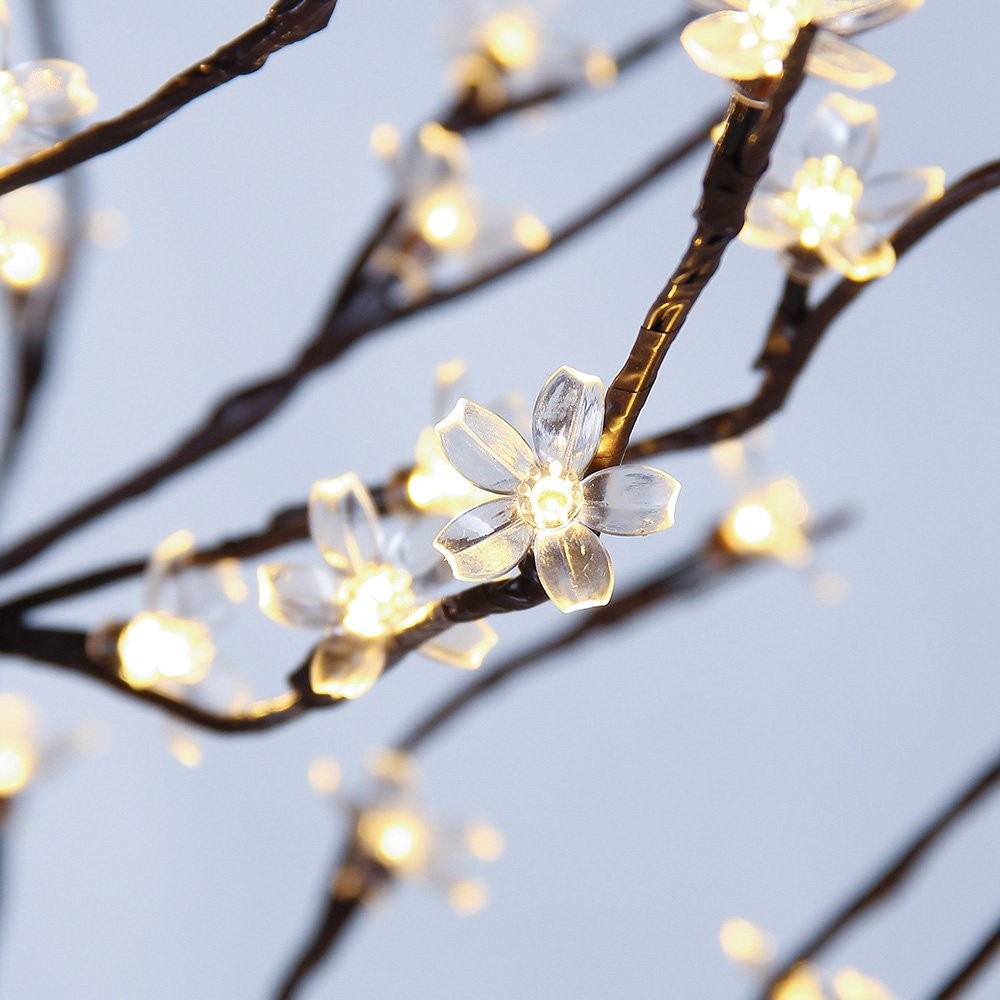 Lightshare Cherry Blossom Tree 5FT 128 LED Lighted Tree for Decoration Inside an