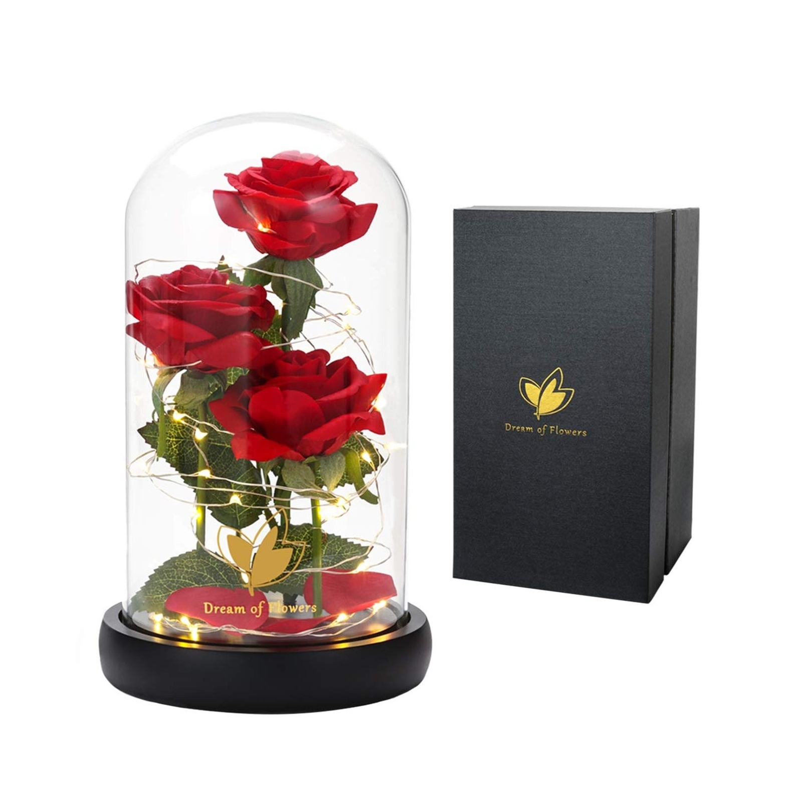Anniversary Flowers Gift for Her, Beauty and The Beast Rose Flowers, Annivers…