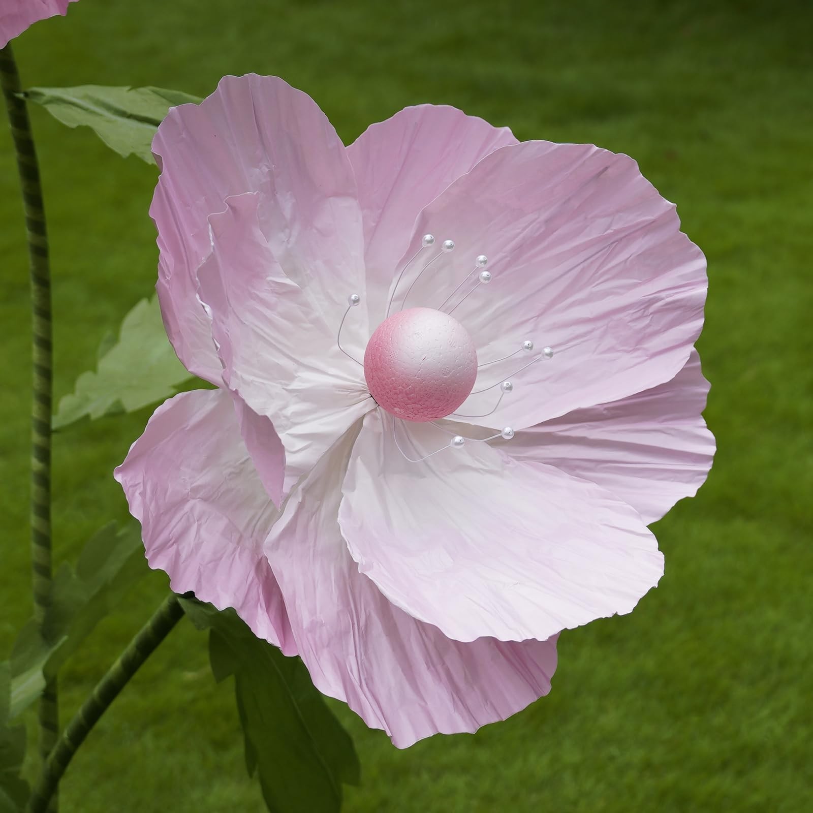 Giant Paper Flower Decor with Stand,Oversized Artificial Flower Decor,Floor S…