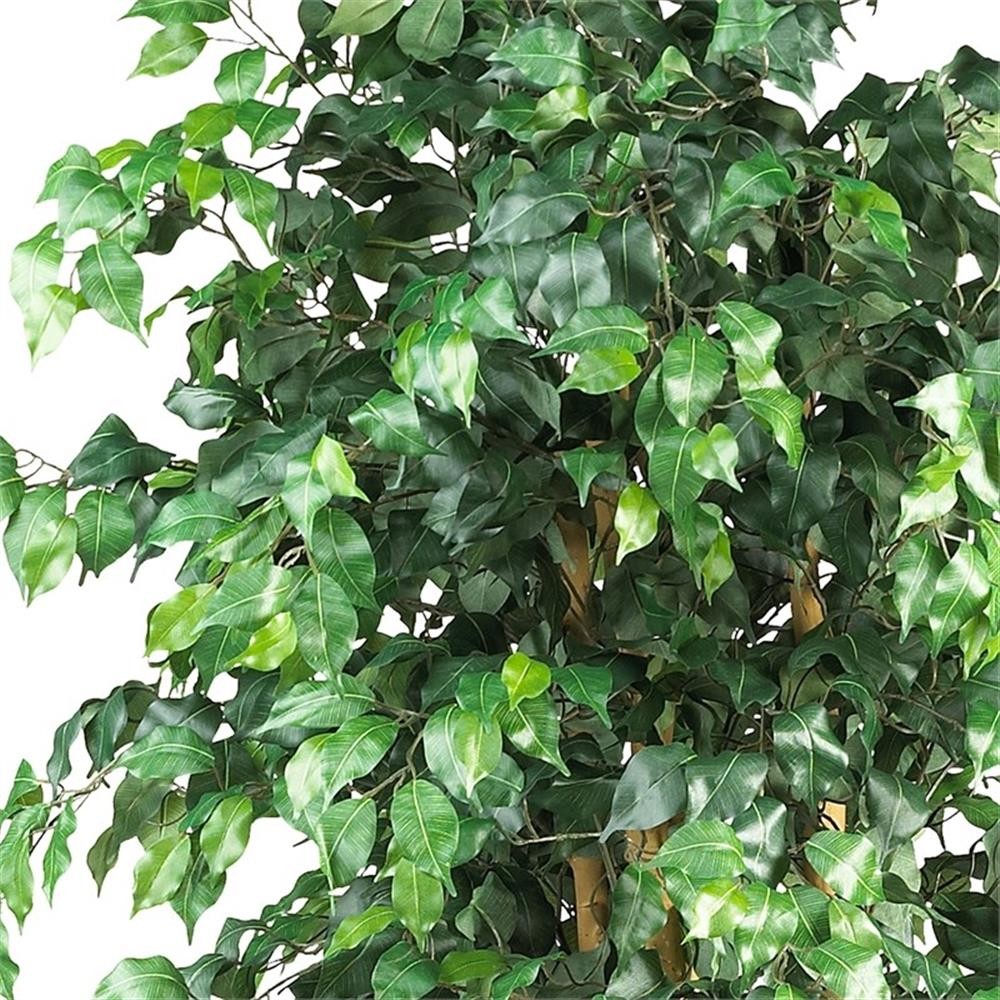 Pemberly Row 72″ Palace Style Ficus Silk Tree with 1596 Leaves in Green/Black