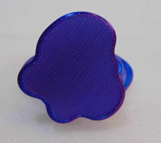 3D Printed Rose Drip Flower Purple 3.5″ Desk Decor Office Rare Find Collectible