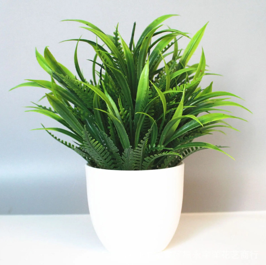 1pc Artificial Potted Bonsai Plant Desktop Home Office Decor Accessories Vine