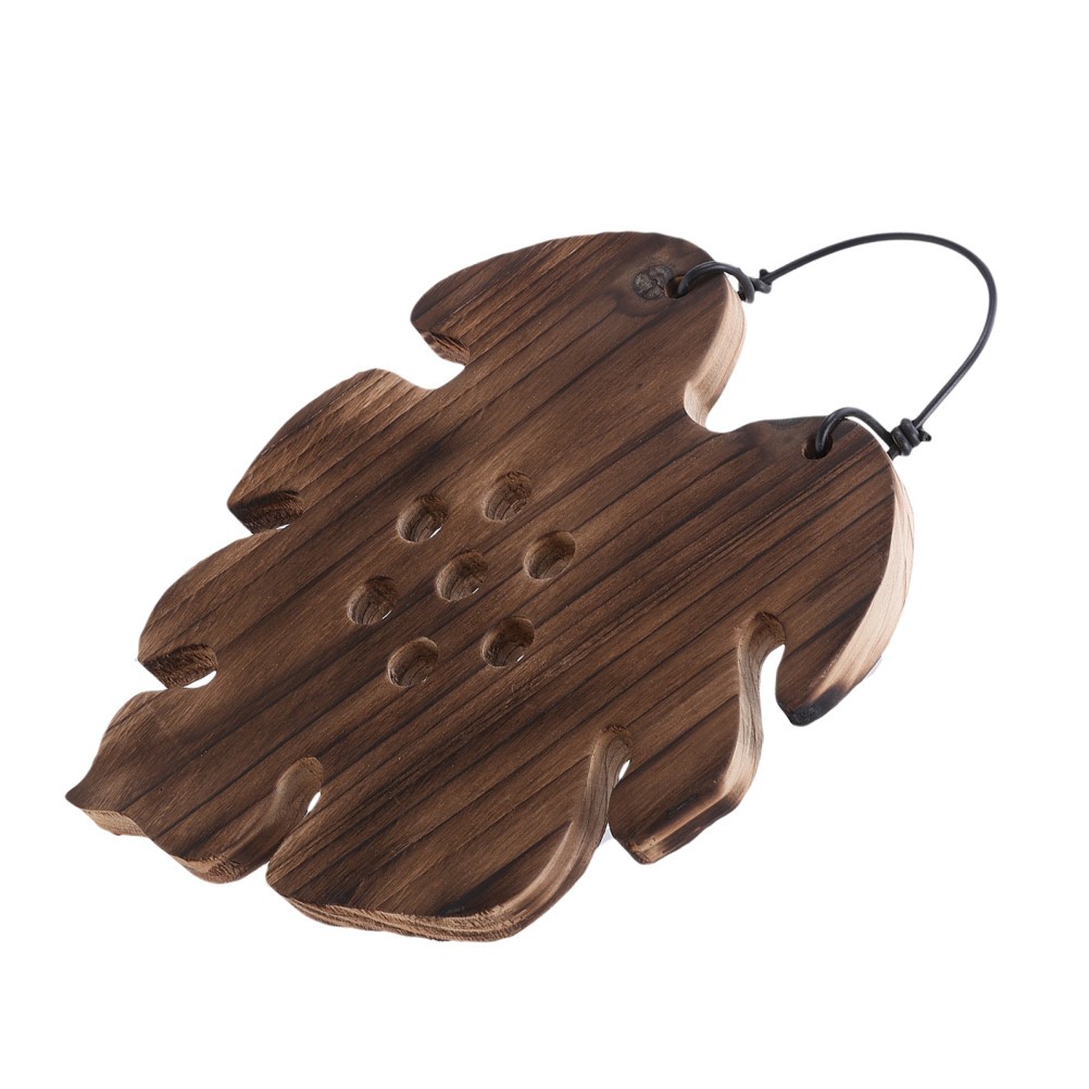 Wooden Plant Mounting Board for Indoor Wall Hanging Fern Orchid Display Brown