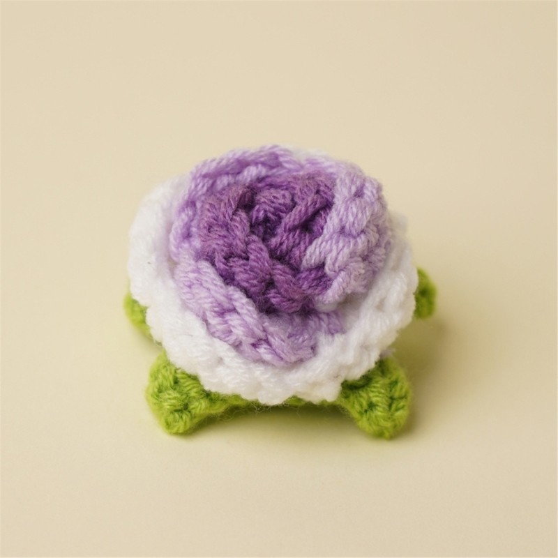 Knitting Crochet Flower Beautiful Knitted Flower for Friend