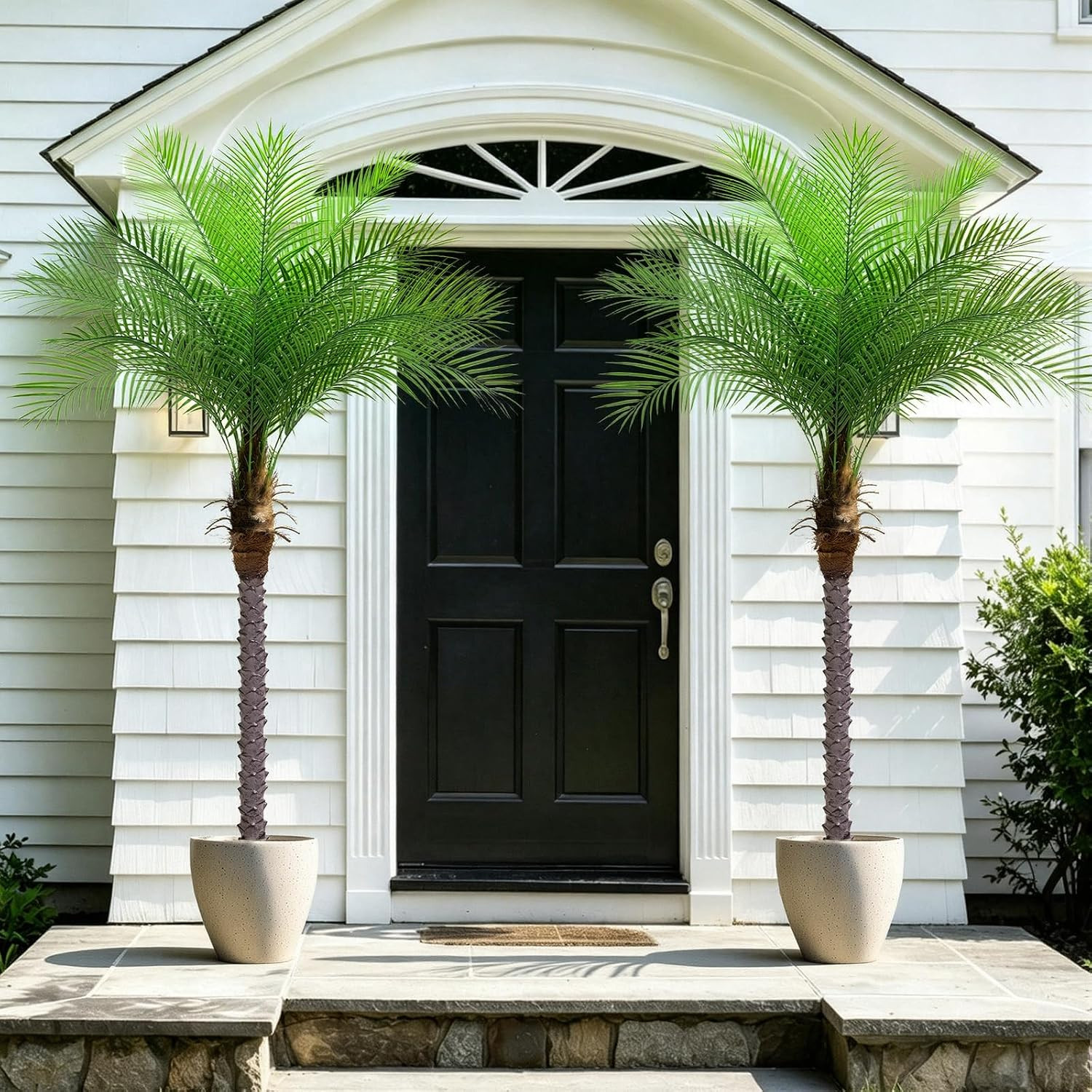 7Ft Artificial Phoenix Palm Tree, Faux Coconut Silk Tropical Fake Palm Plant for