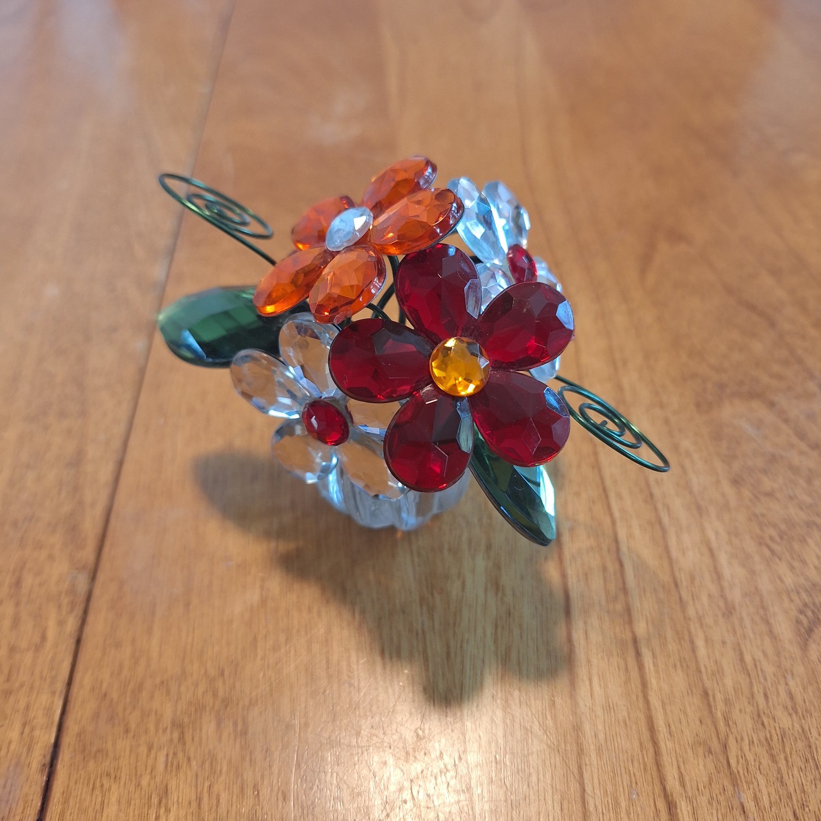 Ganz Crystal Expressions Jeweled Flower Pot Acrylic Figurine 2.5″H X 3.5″W