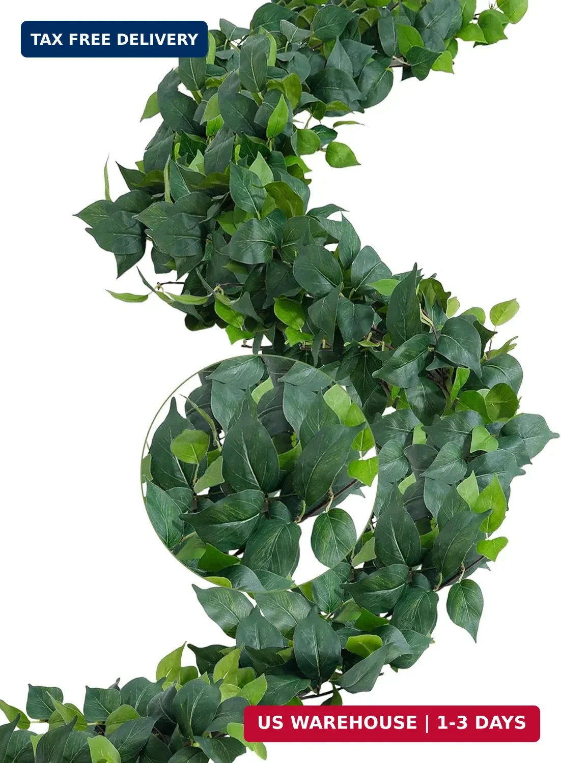 4Pack Total 24FT Green Fake Vines Ivy Leaves Vines for Bedroom Greenery Garland
