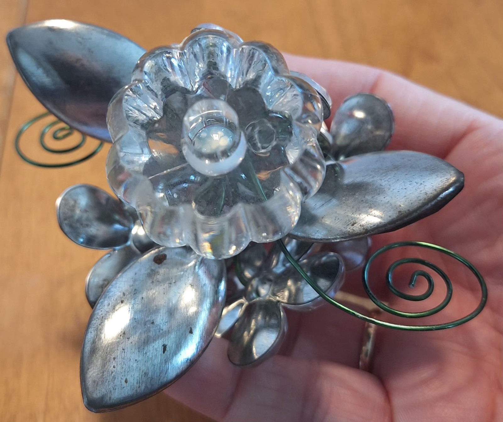 Ganz Crystal Expressions Jeweled Flower Pot Acrylic Figurine 2.5″H X 3.5″W