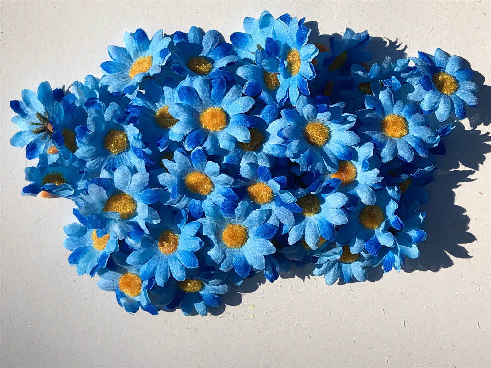 Artificial Silk Daisy Flower Head 1.25″ Fake Sunflower DIY Craft Flower 100 pcs