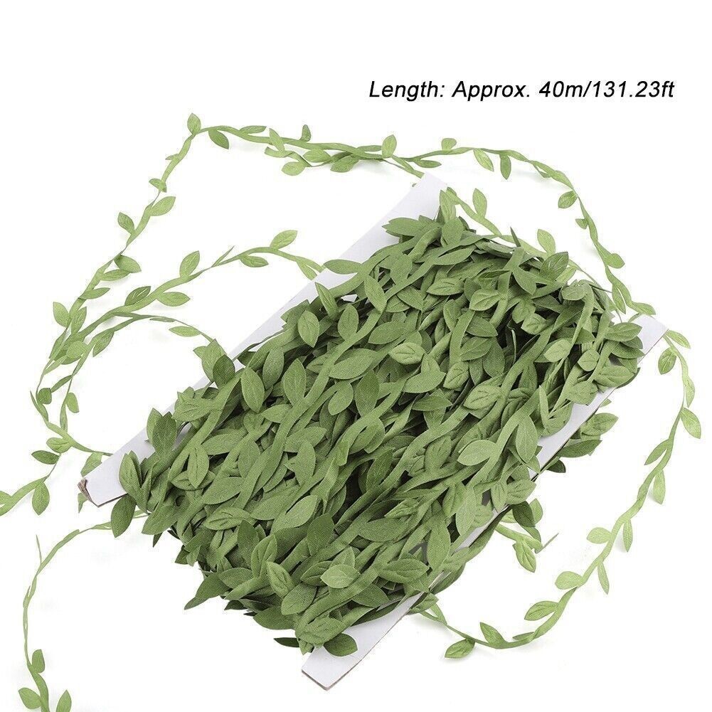 Green Leaves Leaf Trim Vine Wreath Party DIY Ornaments Wedding Party Home Decor