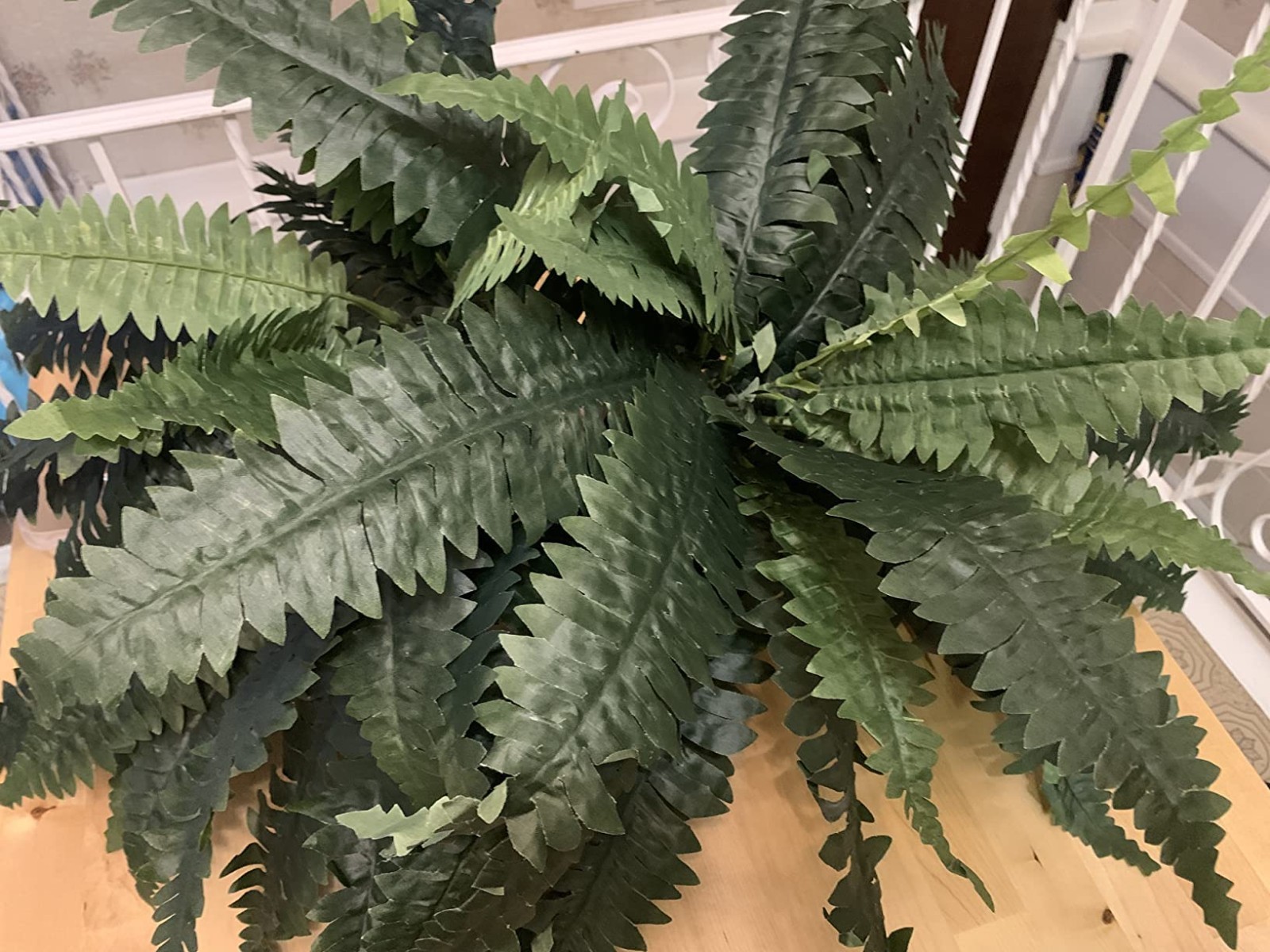 2 Pack Artificial Boston Fern Bushes Large Faux Outdoor Indoor Plant Decor USNew