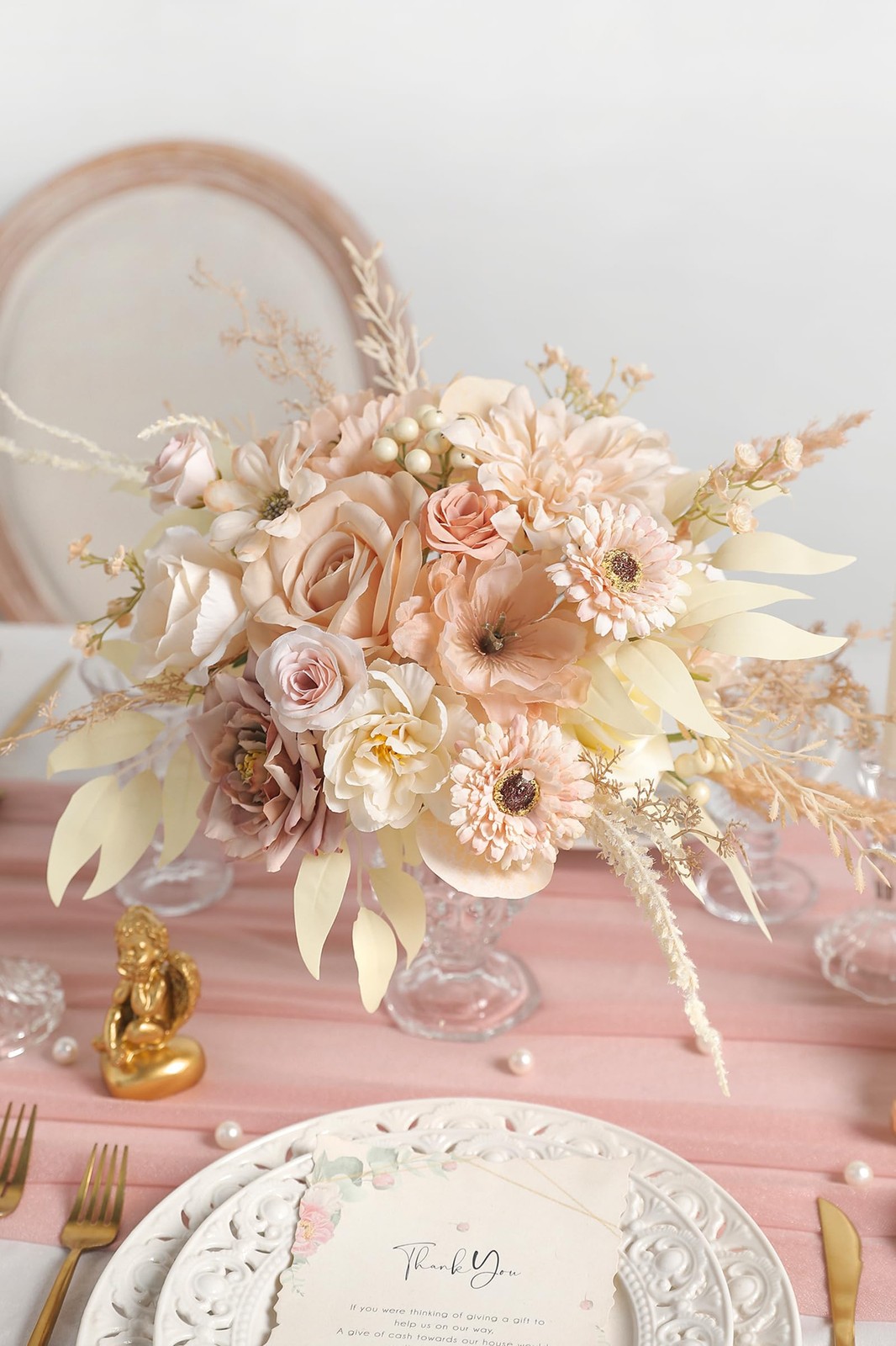 Artificial Flowers Nude Color Box Set for DIY Bridal Bouquets Wedding Shower …