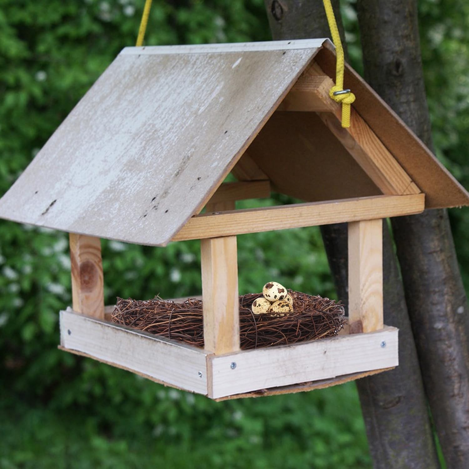 16 PCS 7″ Rattan Artificial Bird Nests for Crafts, DIY Decor, Holiday & Garden