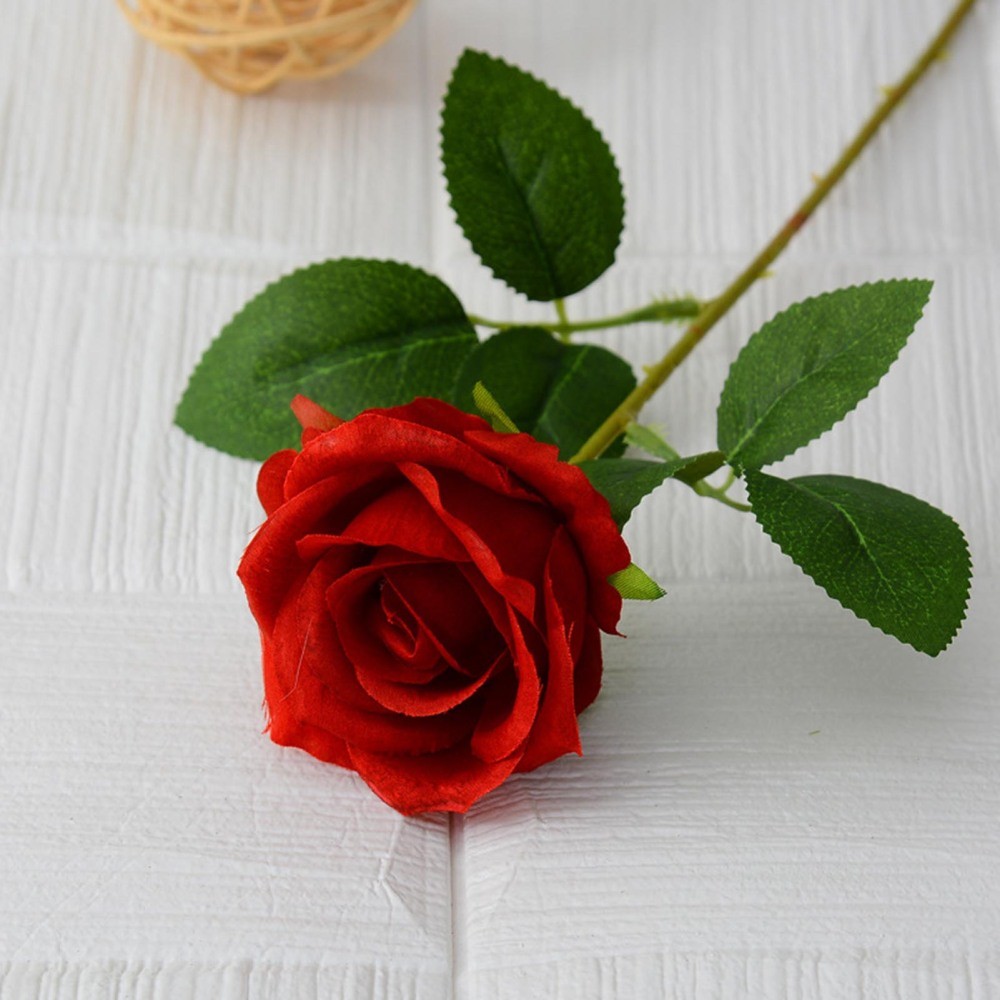 15x 20″ Fake Red Roses Artificial Flowers Bouquet Silk Stems Party Wedding Decor