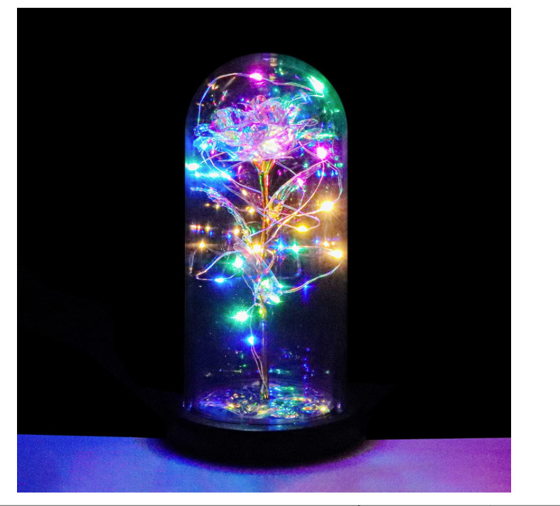 Mother’s Day Mom Gifts Rose Flowers in Glass Dome Gifts for Mom Wife Grandma Her