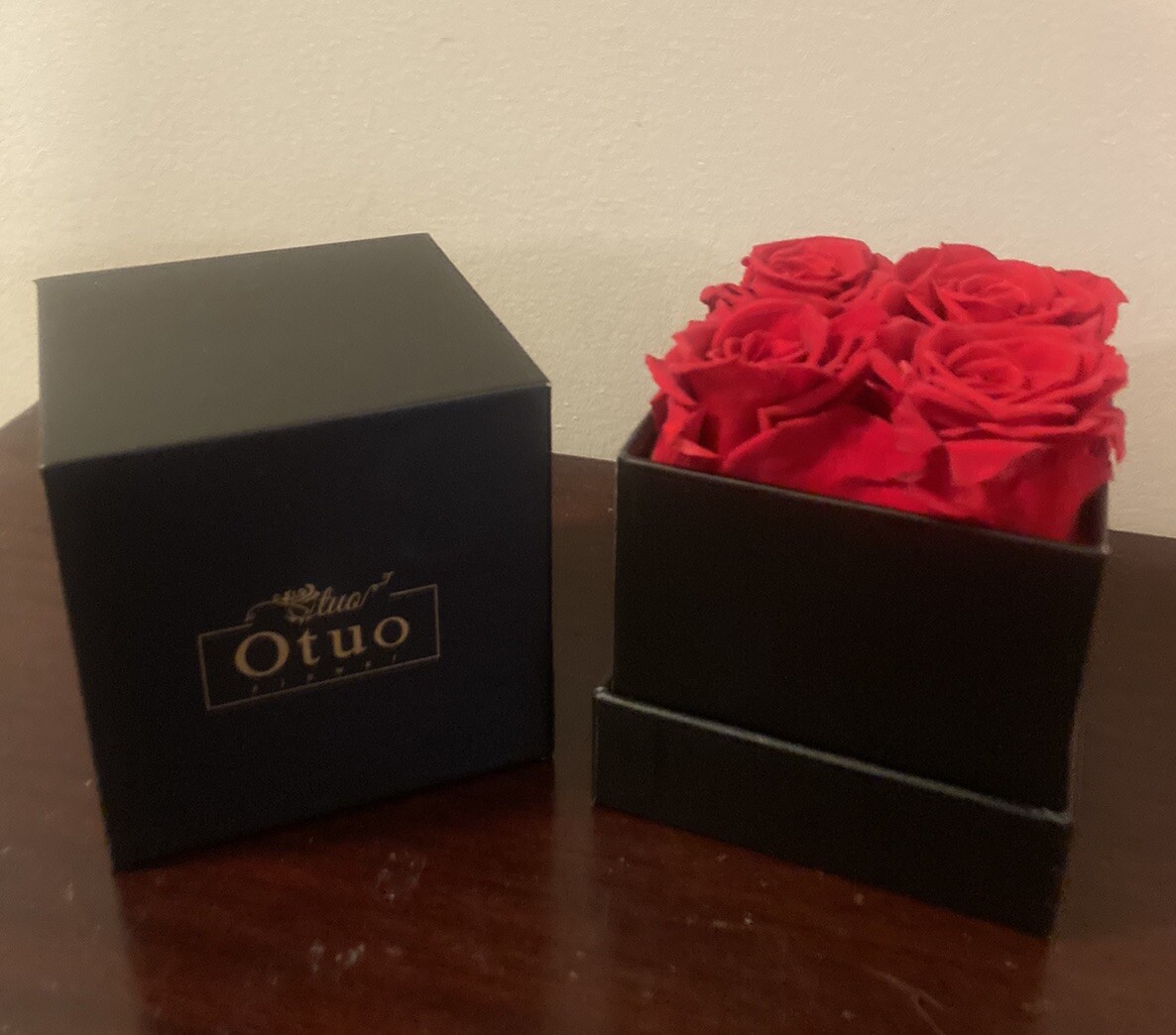 Preserved Roses Gift Box Real Eternal Rose Flower Gifts Unique Jewelry Box Otuo