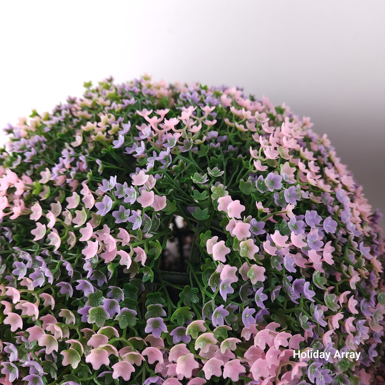 Wicker Park Set of (2) 13″ Faux Flower Indoor/ Outdoor Garden Spheres Light Pink