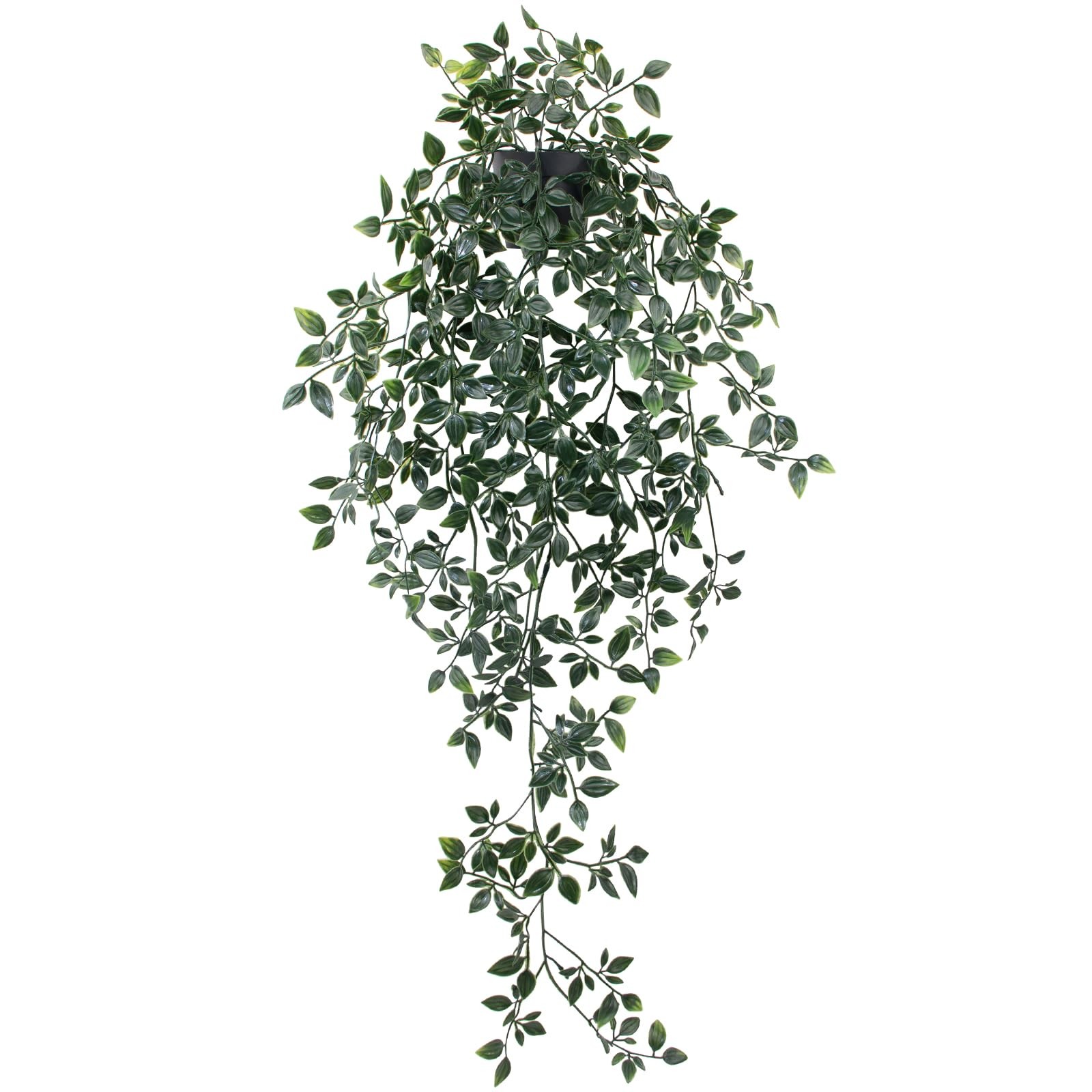 Small Artificial Hanging Mandala Plant with Pot Faux Plants Indoor Fake Small…