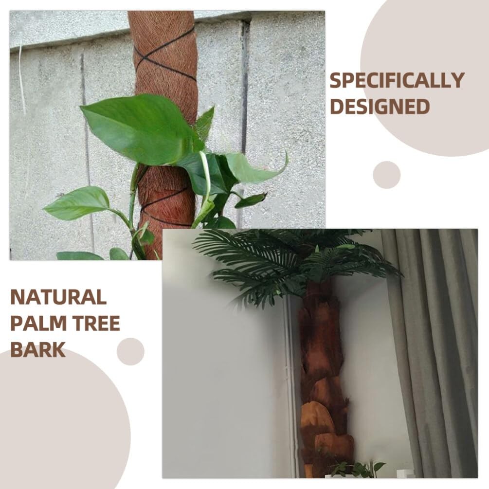 5 Sheets Coconut Tree Bark, Artificial Brown Palm Tree Barks Fake Plant for S…
