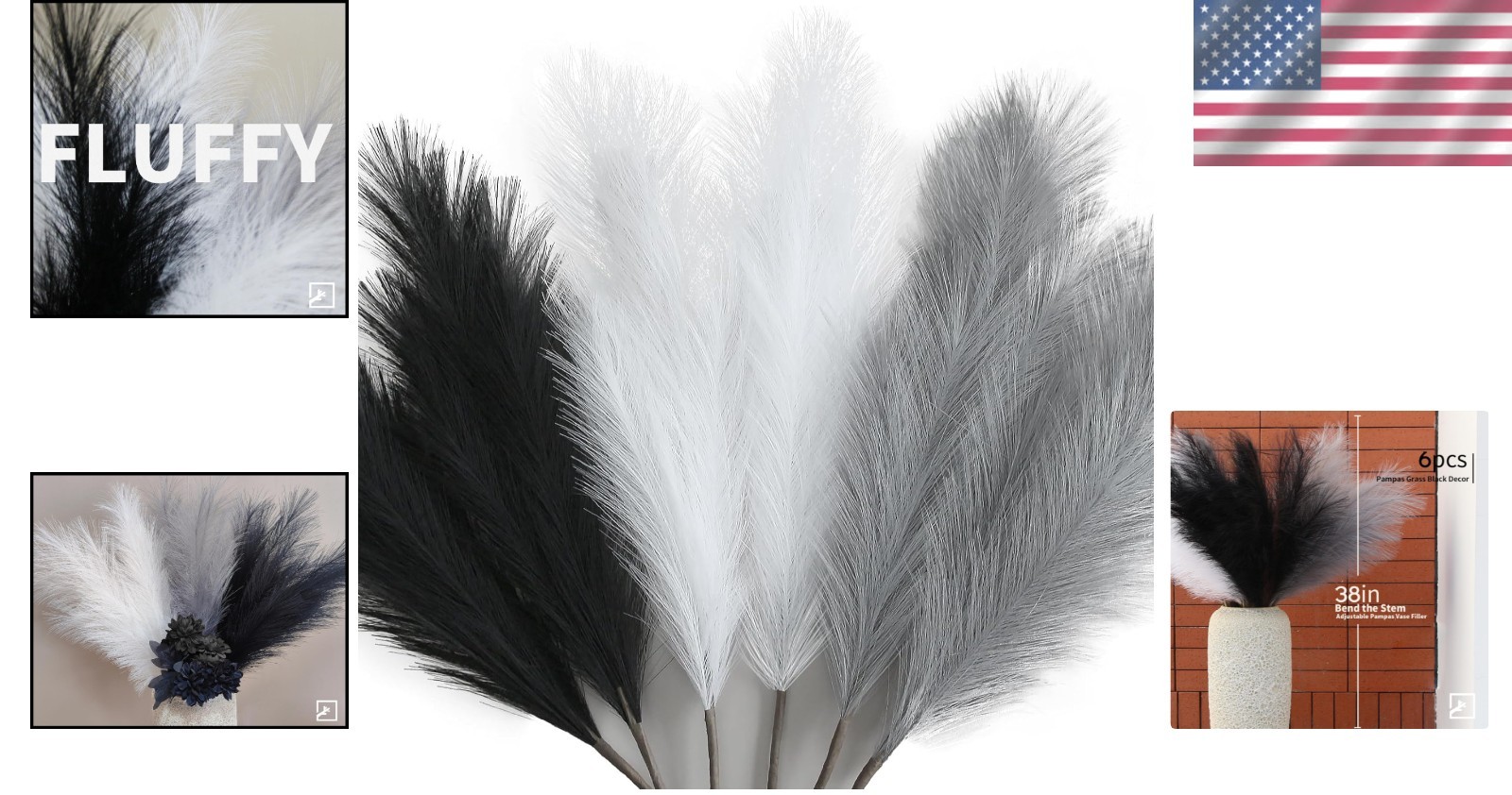Artificial Pampas Grass for Home Decor
