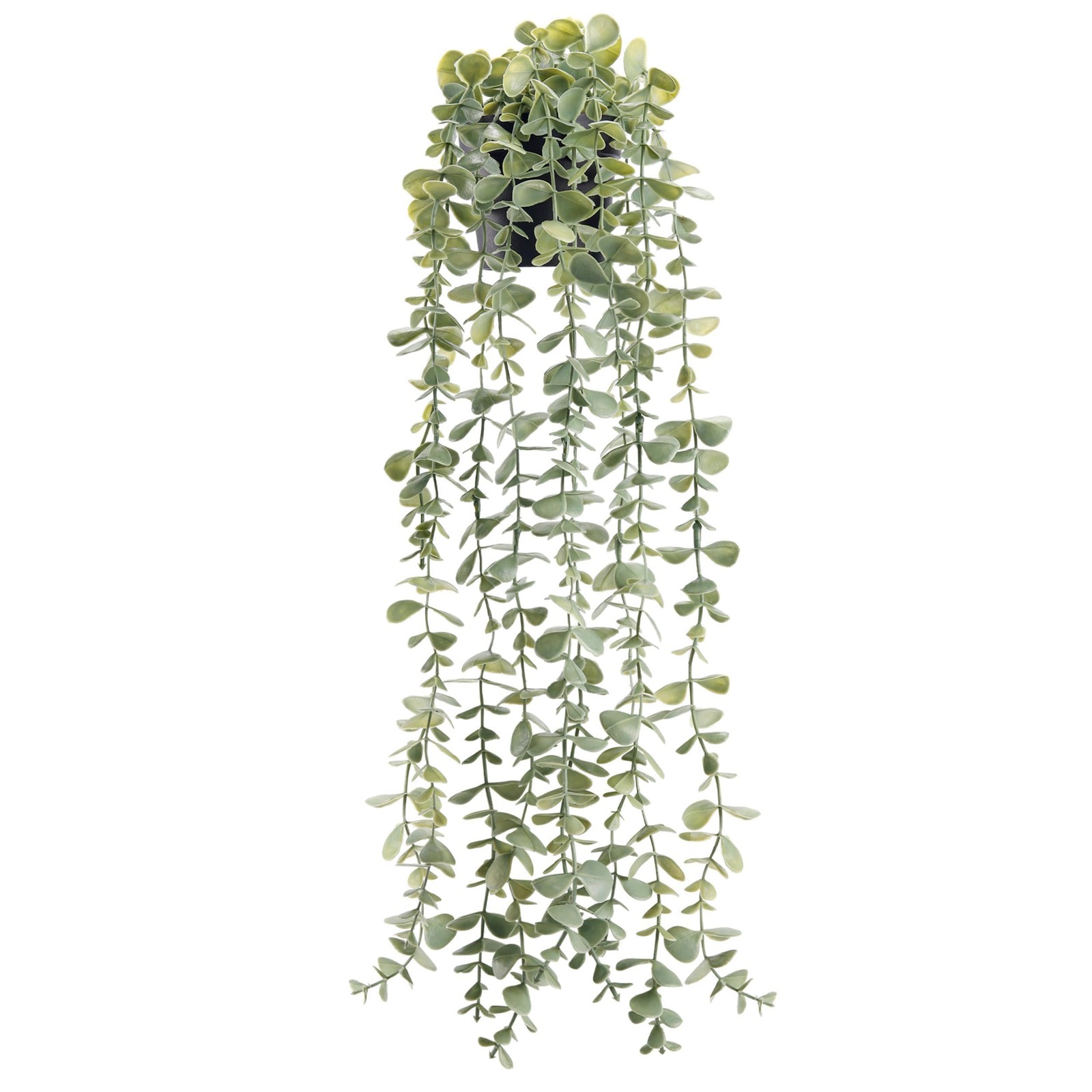 1Pcs Fake Plants Hanging Artificial Potted Faux Eucalyptus Plants Decor Indoor