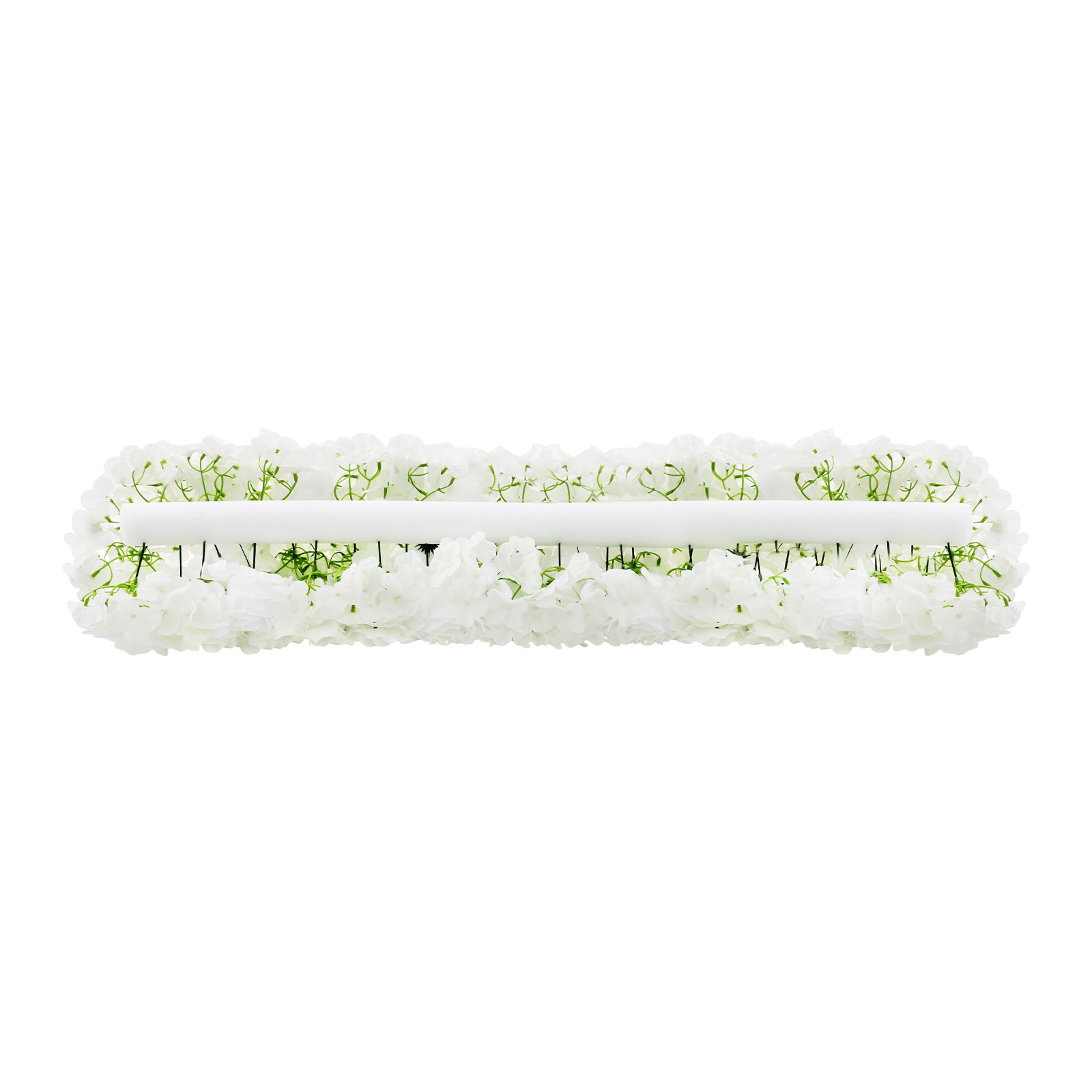 White Artificial Flowers for Home Party Wedding,Artificial Silk Flowers Row,HOT!