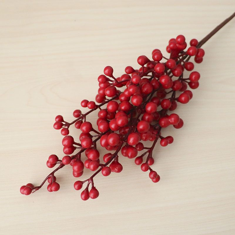 Black Fruit Berry Branch Flowers Wedding Home Party Decor Foam Artificial Flower