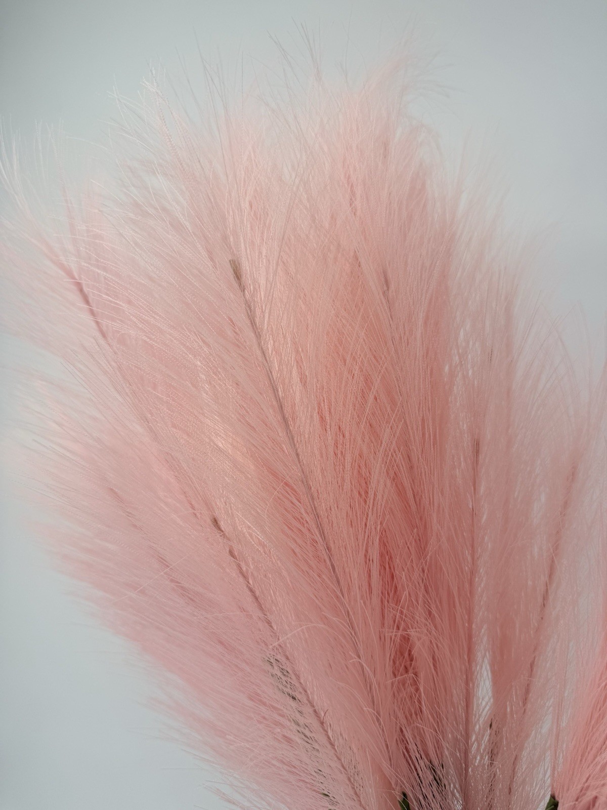 Pink Pampas Grass Decor Tall Faux Pampas Grass Large 3 Stems Pink Color 43”