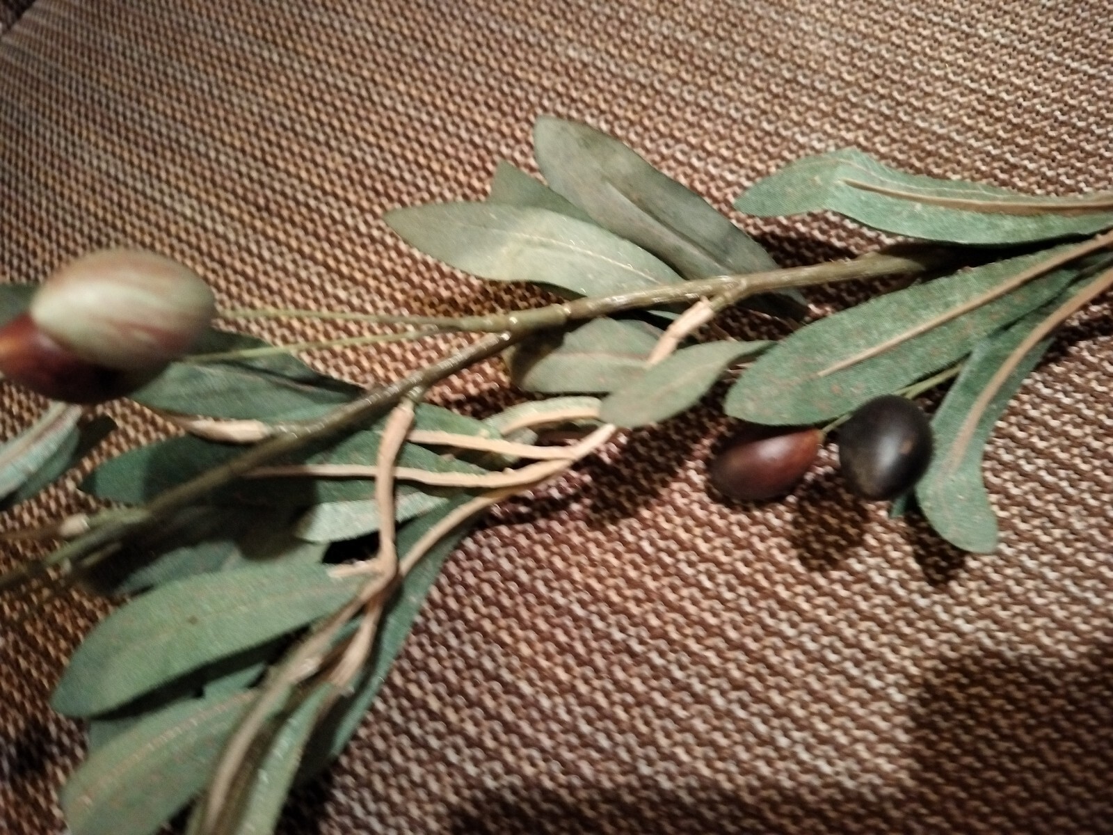Artificial Olive Branch Stem Approximately 16 In