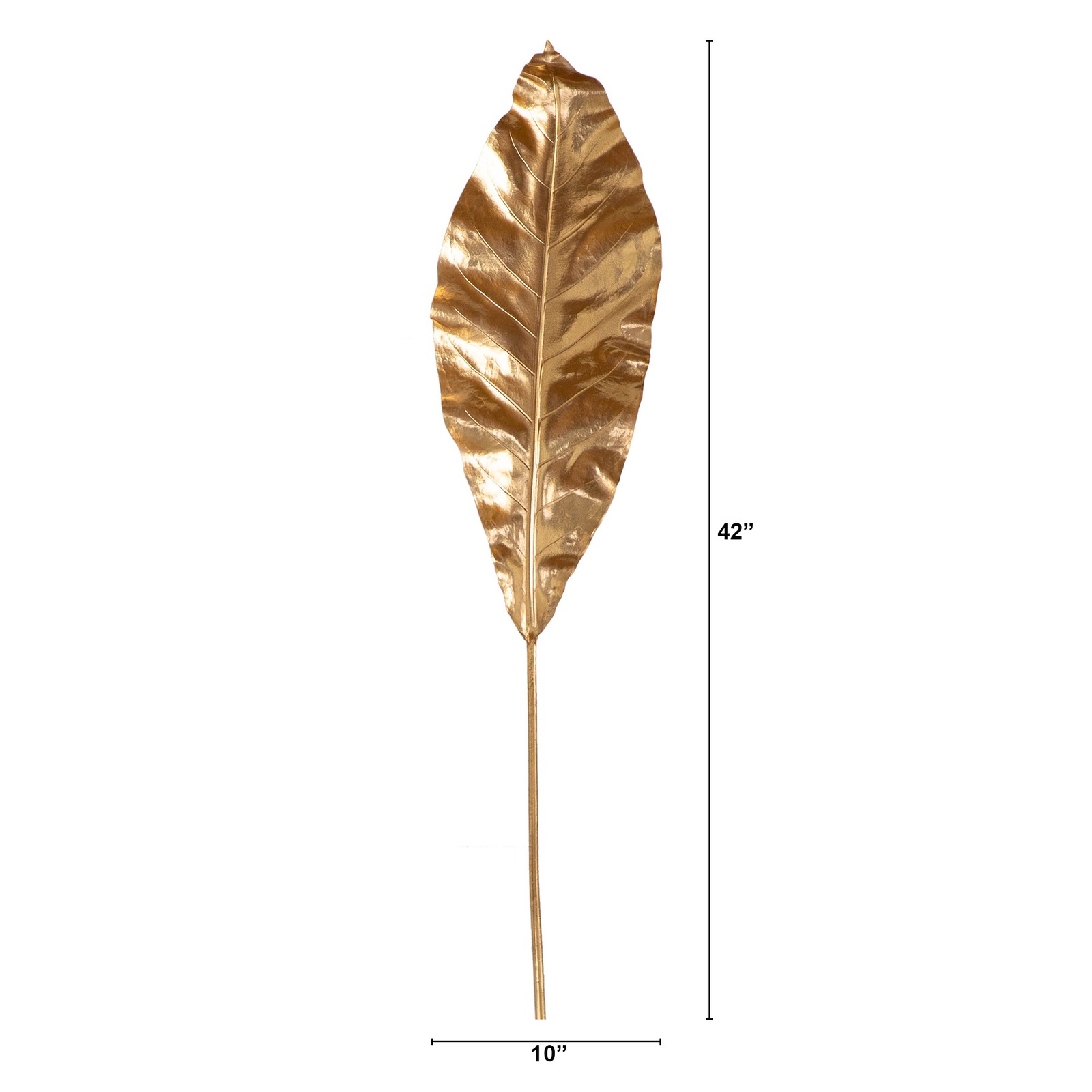 Nearly Natural 42″ Artificial Palm Gold Stemsin Gold (Set of 3)