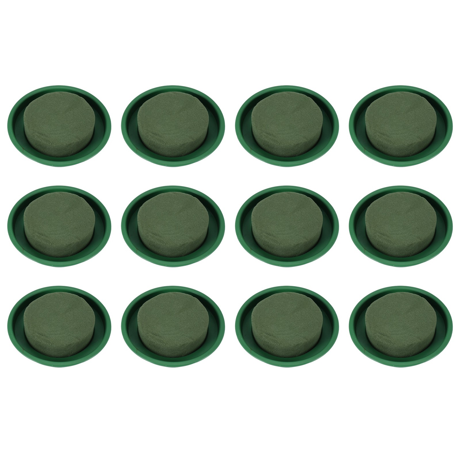 DIY Flower Arrangement Kit Green Round Wet Floral Foam, Wedding Aisle5707