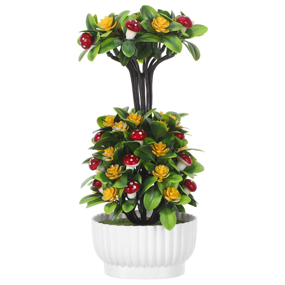 Realistic Faux Bonsai Tree: Artificial Plants Indoor Pot – Decorative Fake