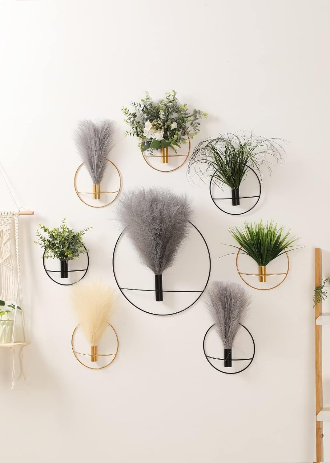 Wall decoration, wall-mounted metal hanging, suitable for living rooms