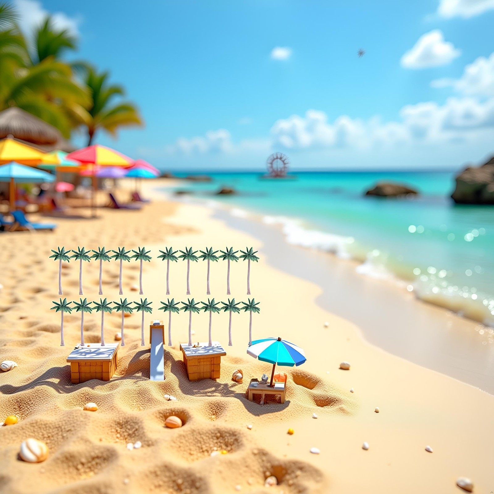 20Pcs Plastic Fake Mini Coconut Palm Tree for Crafts, Artificial Miniature Pl…