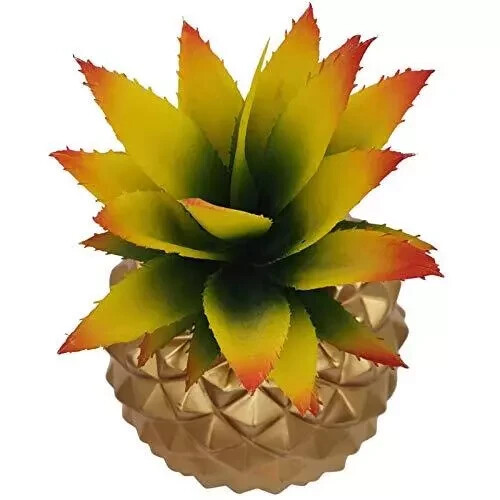 Artificial Succulent Potted Pineapple Decor – Fake Pineapple Home Office Kitc…