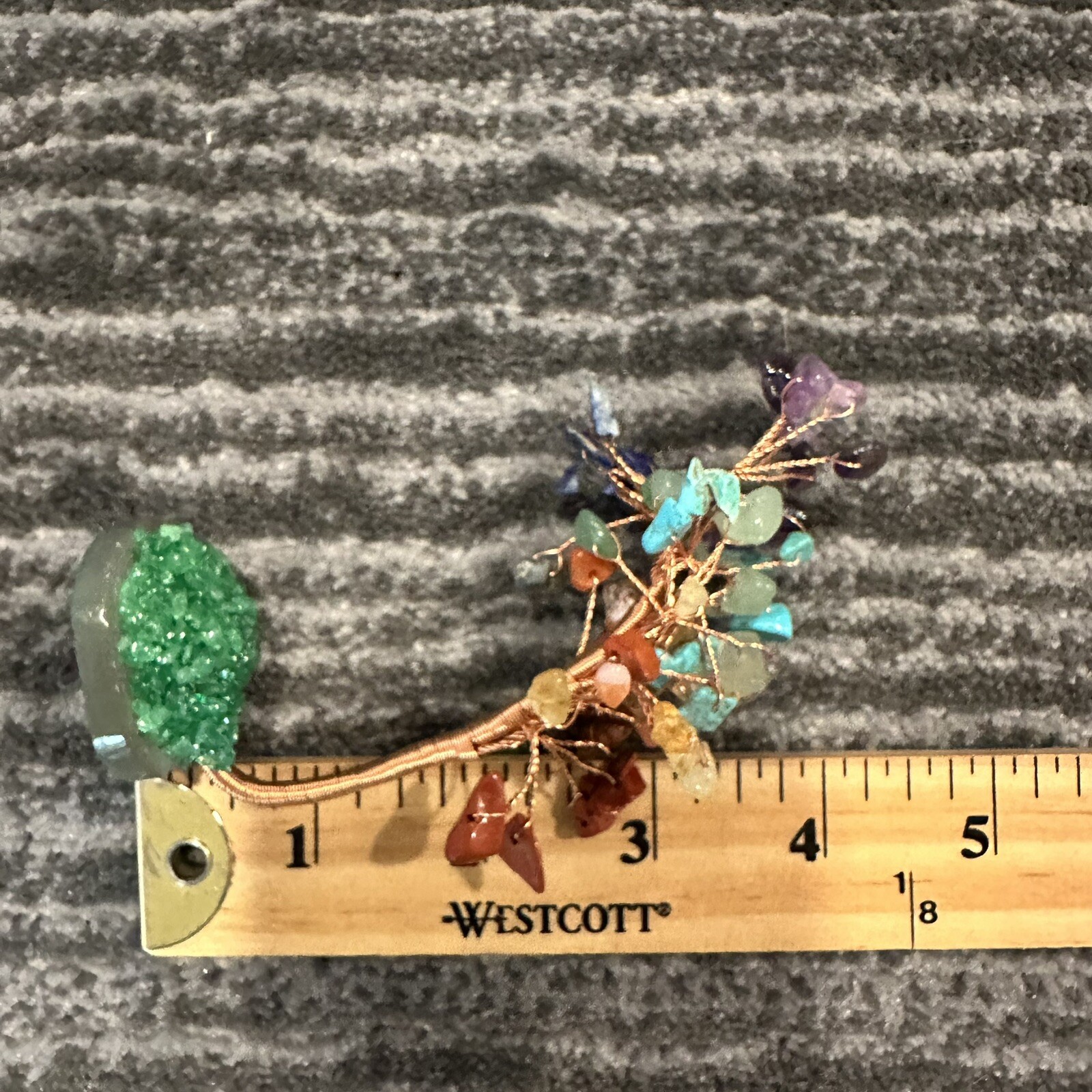 Crystal Tree 7 Chakra Healing Natural Gemstone Stone Base Copper Wire Handmade