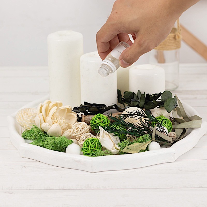 Assorted Dried Potpourri Vase Fillers with Vanilla Fragrance Oil Wedding Home