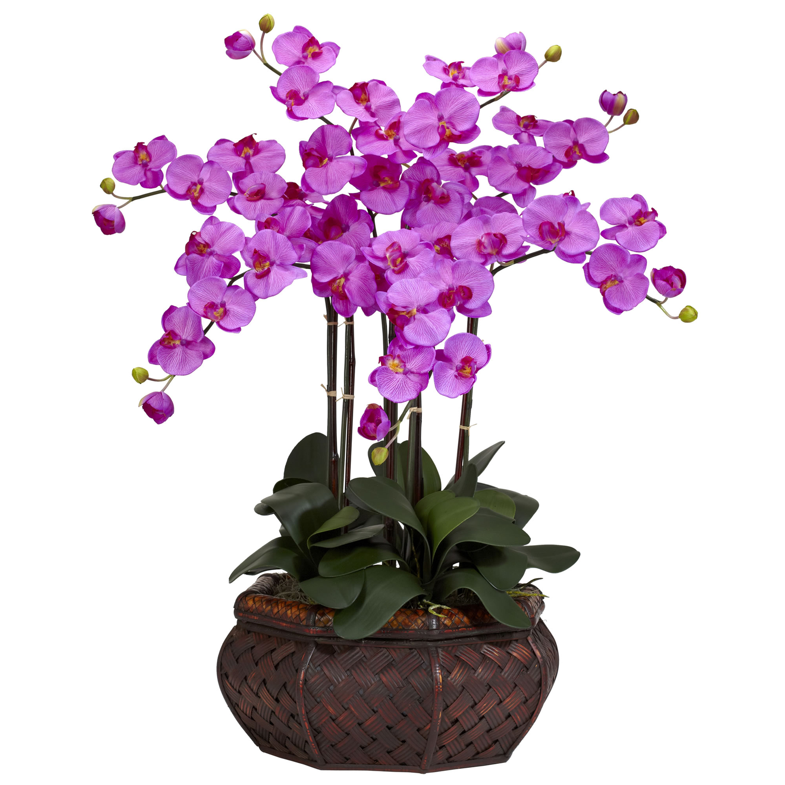 Large Phalaenopsis Silk Flower Arrangement Home Decoration Orchid