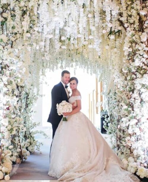48Pcs Artificial Wisteria Flowers 3.6 Feet/Piece White Dense 48 PCS White-dense