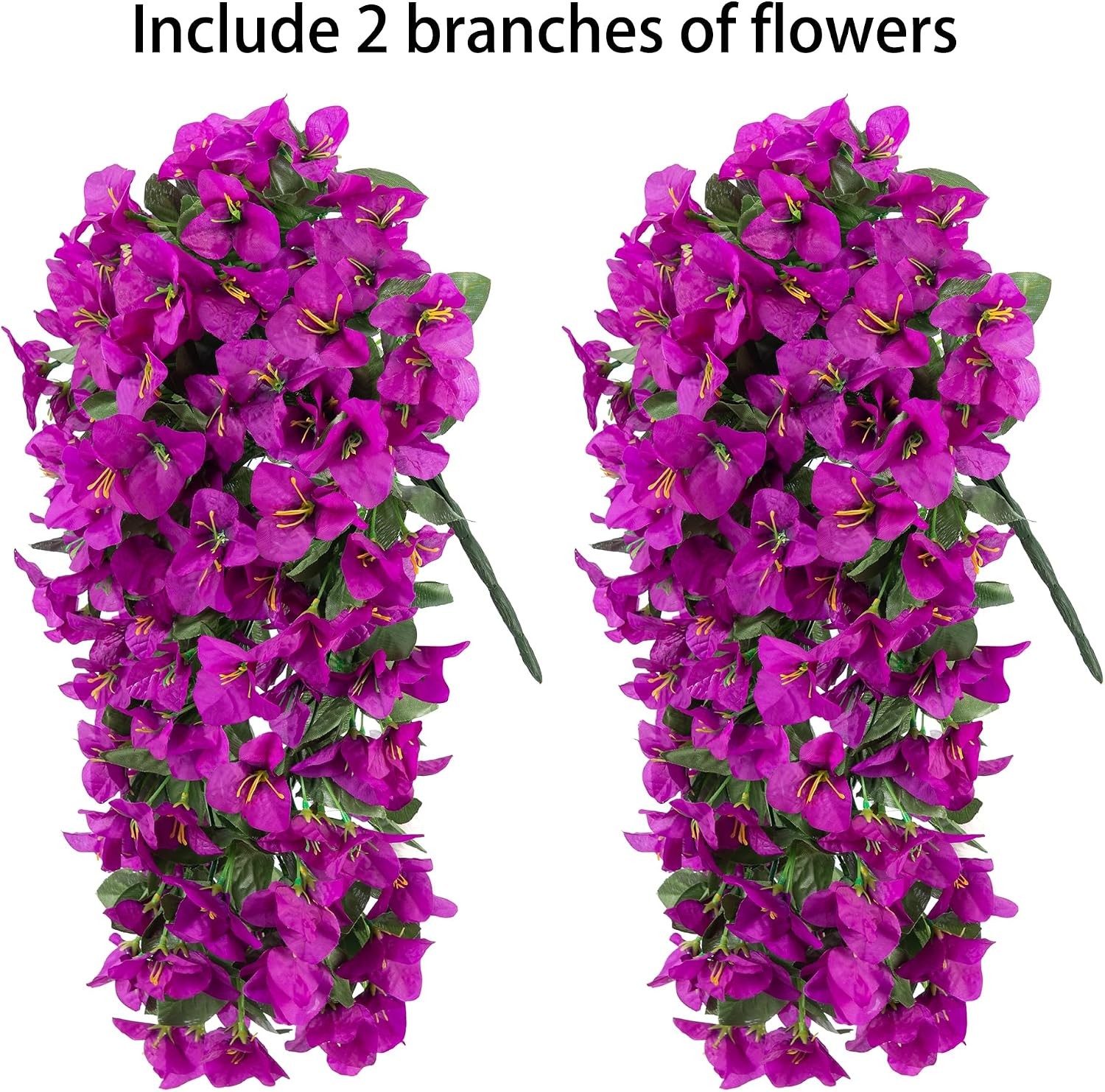 Faux Bougainvillea Artificial Flowers Plants for Outdoors Outside Decoration,