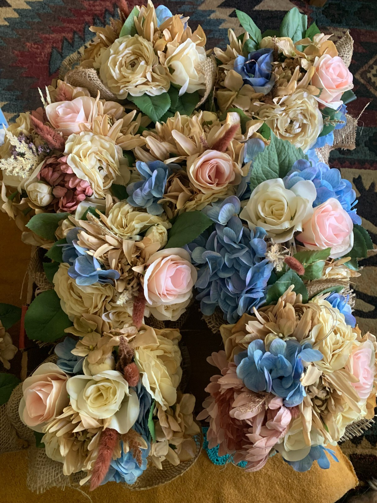 Premade Flower Arrangements Blue & Pink – Wedding – Gender Reveal – Baby Shower