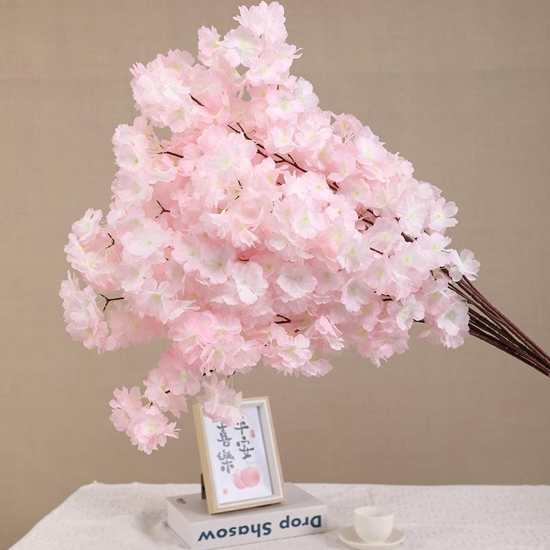 2PCS Artificial Cherry Blossom Branch Wedding Arch Decoration Indoor Flowers